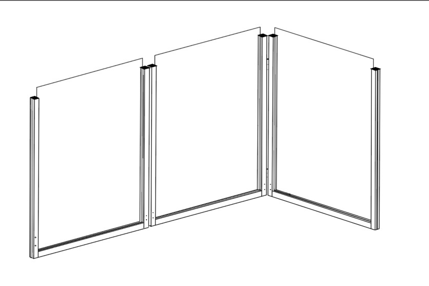 Binnenkant van de Flatroof Cube, met zicht op de stevige constructie.