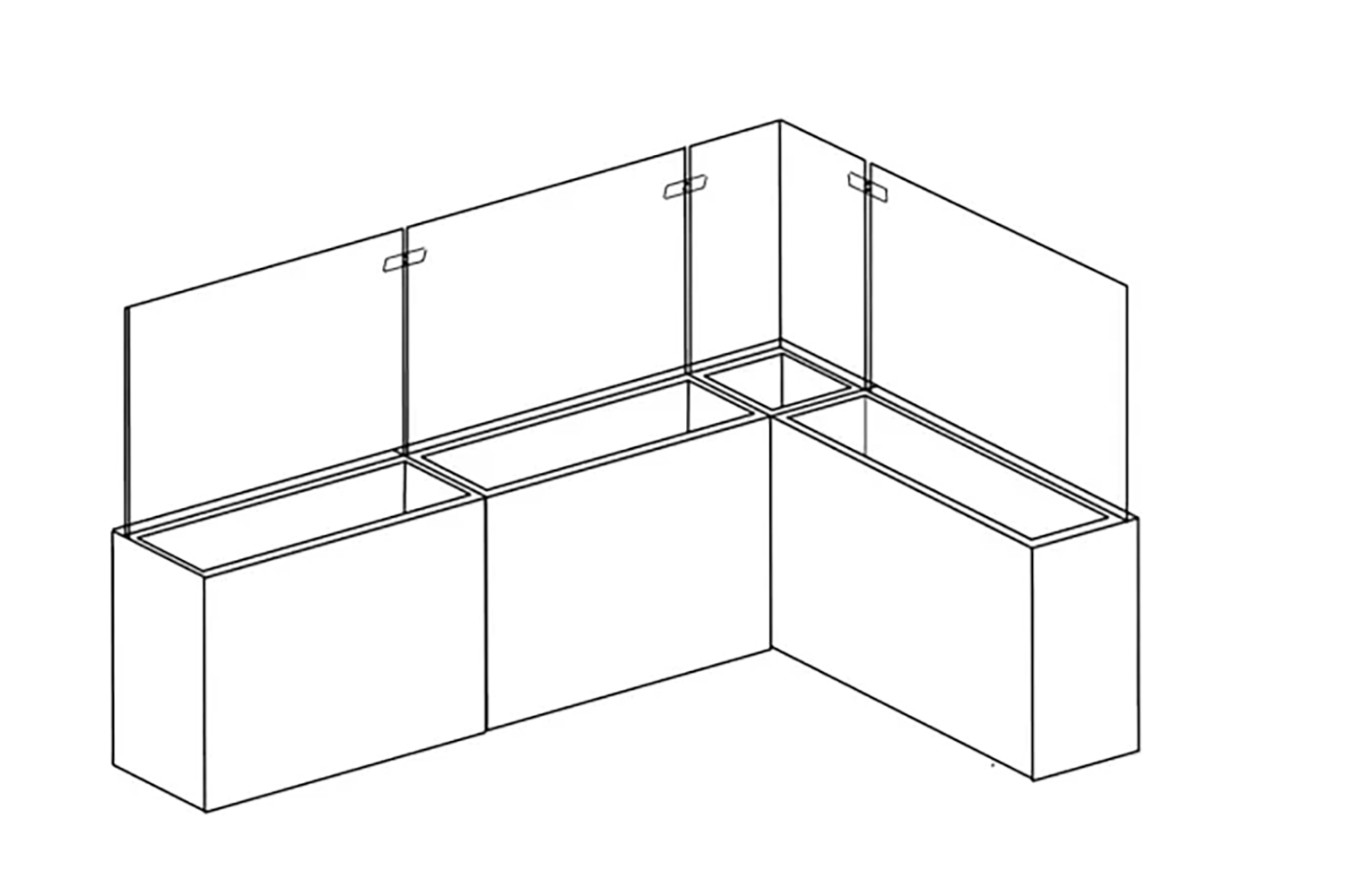 Binnenkant van de Flatroof Cube, met zicht op de stevige constructie.