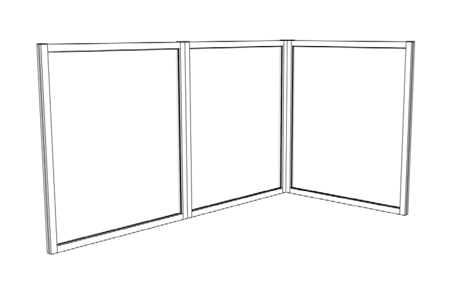 Zijaanzicht van de Flatroof Cube, benadrukkend het strakke design.