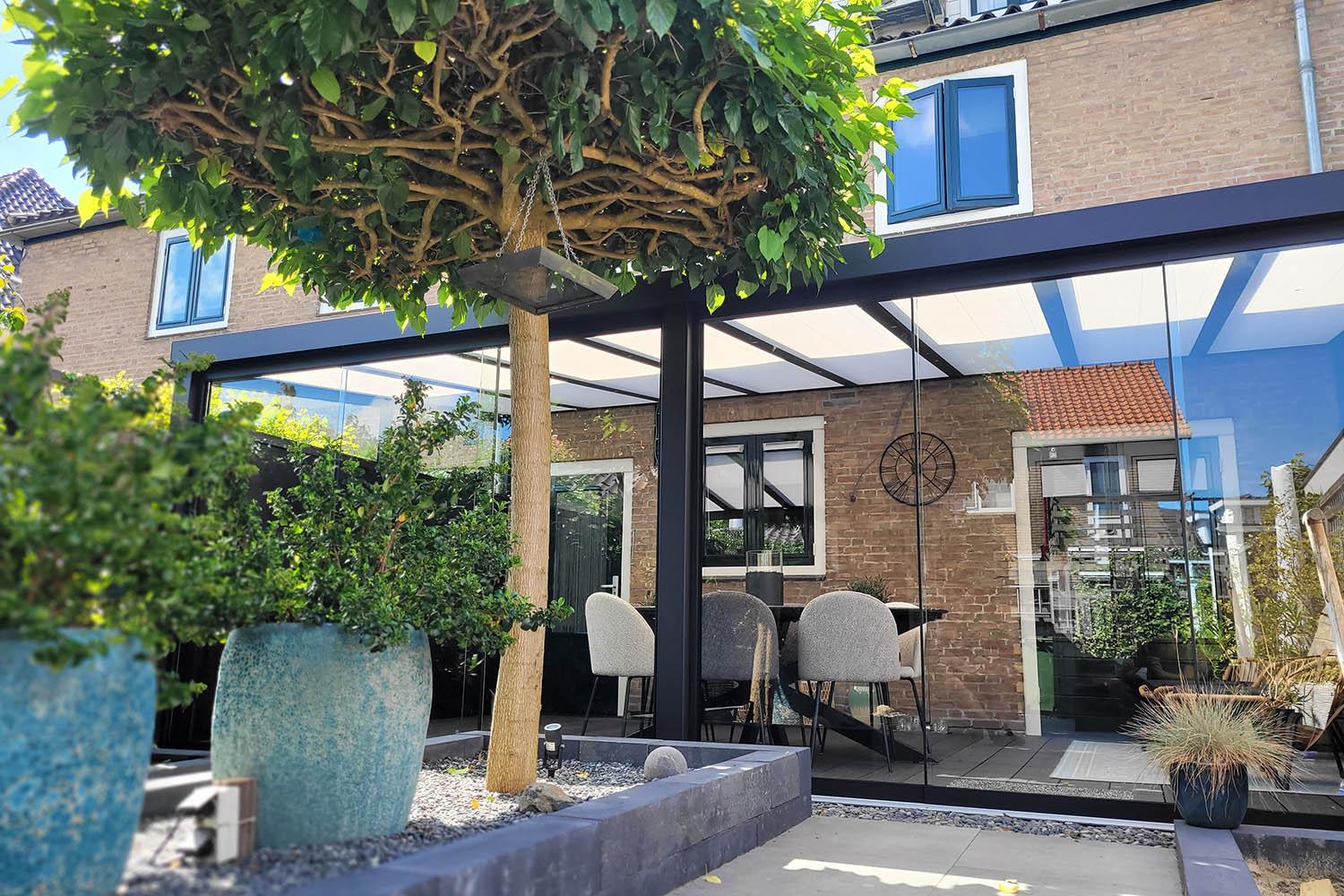 Vouwdak tuinoplossing