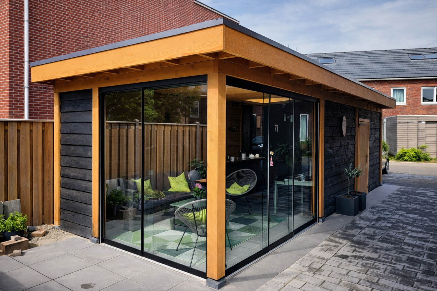 Glazen Schuifdeuren Waddinxveen met soepel schuifsysteem