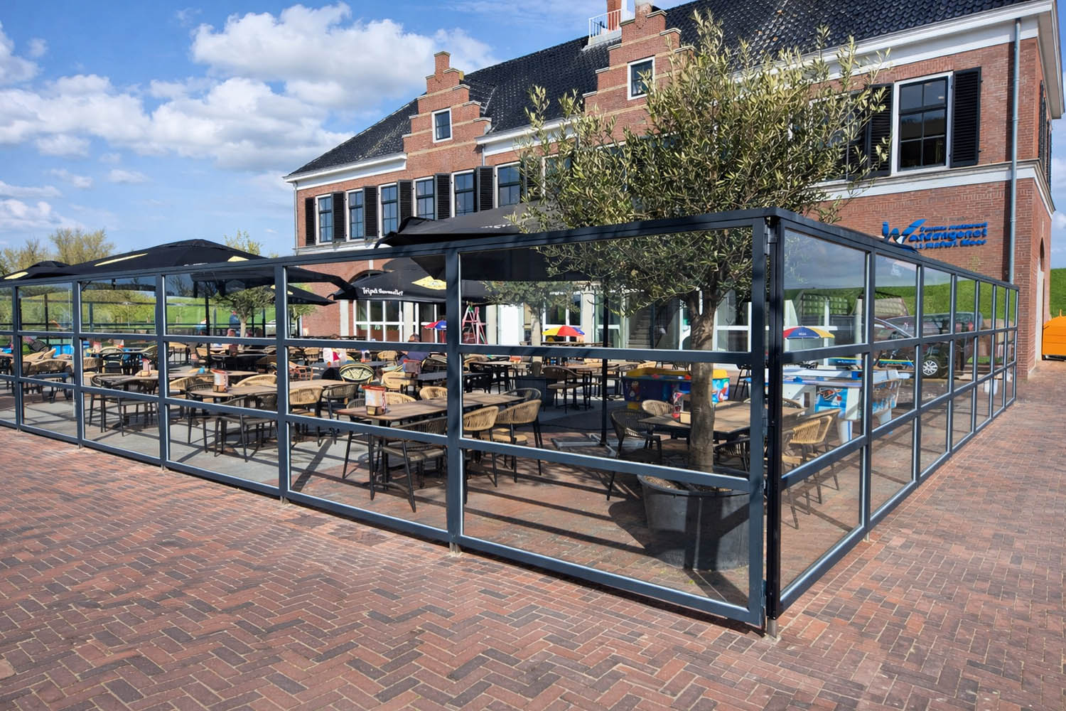 Horeca Overkappingen Assen met aluminium frame