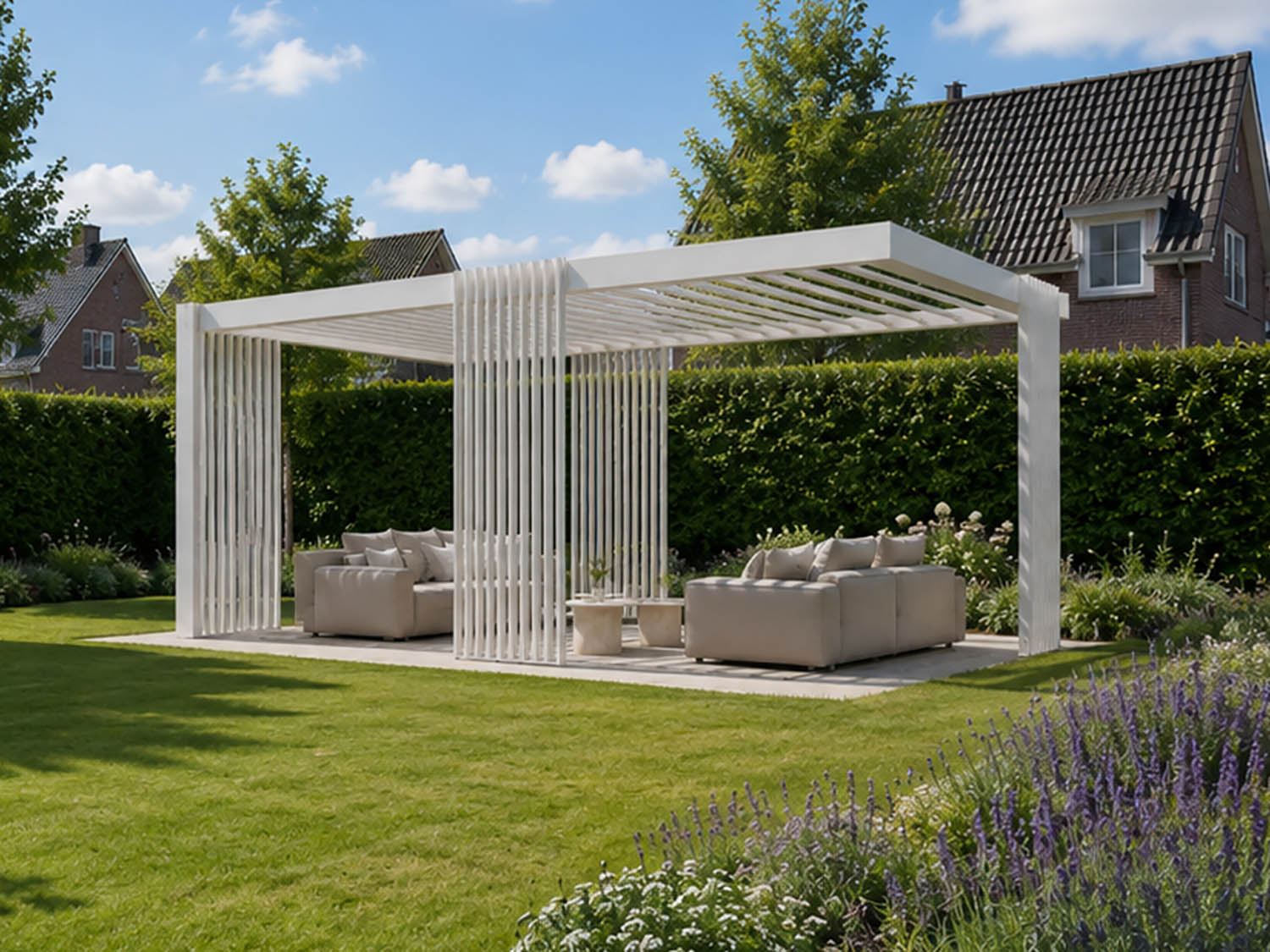 CODE-7 CODE overkapping met verticale lamellen